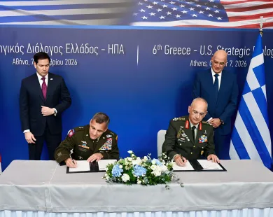 Signatures for new military cooperation between Greece and the USA