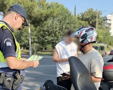 Κράνος: 3.000 παραβάσεις  σε μία μόλις εβδομάδα