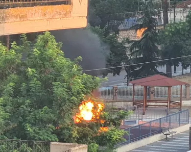 Κομοτηνή: Φωτιά στην αυλή του 3ου Δημοτικού