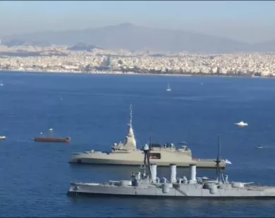Η ιστορική υποδοχή της πρώτης φρεγάτας Belharra, «Κίμων», στον Ναύσταθμο Σαλαμίνας
