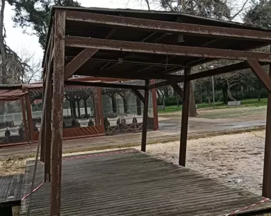 Φθορές στο αναψυκτήριο του πάρκου Αγίας Παρασκευής