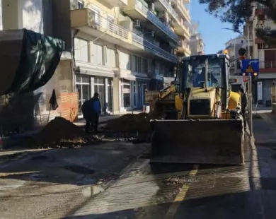 Διακοπή νερού σε δρόμους της Κομοτηνής λόγω βλάβης σε κεντρικό αγωγό