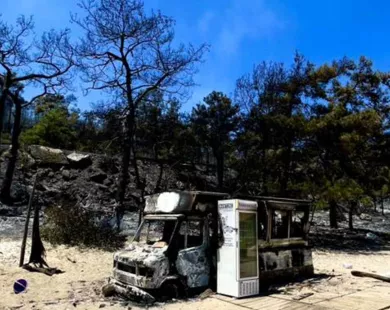 Θάσος: Τι άφησε πίσω της η φωτιά στο Γλυκάδι
