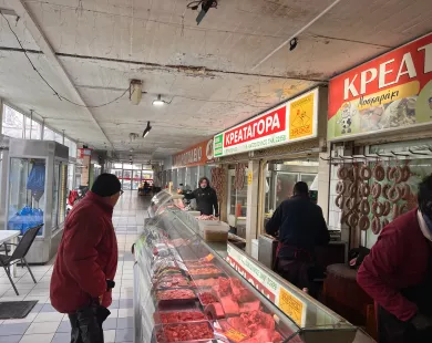 Υποτονική η κίνηση  στη Δημοτική Αγορά Κομοτηνής την Τσικνοπέμπτη