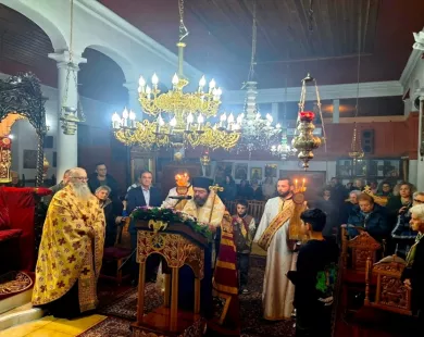 Η ακολουθία της Β΄ Στάσης των Χαιρετισμών προς την Υπεραγία Θεοτόκο στην Ιερά Μητρόπολη