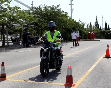 Νέος χώρος εξετάσεων υποψήφιων μοτοσικλετιστών στην Κομοτηνή