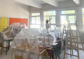 Σε εξέλιξη οι εργασίες  ανακαίνισης  του Διαπολιτισμικού  Δημοτικού Σχολείου Σαπών