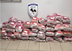 Τα… απολύτως απαραίτητα: 61 κιλά κάνναβης σε τρία ταξιδιωτικά σακίδια