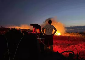 Σε χρόνο ρεκόρ η κινητοποίηση της Πυροσβεστικής στο ΦανάριΠ. Καραβέτης: «Ήρθε πάρα πολύ γρήγορα και με πάρα πολλά οχήματα η Πυροσβεστική»