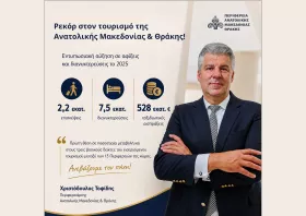 Χρ. Τοψίδης για εισερχόμενο τουρισμό 2025: Έτος-ορόσημο τουριστικής ανάπτυξης για την Ανατολική Μακεδονία και Θράκη