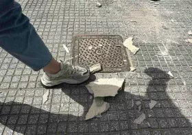 Κομοτηνή: Σοβάς από μπαλκόνι έπεσε δίπλα σε φοιτήτρια