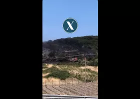 Φωτιά στη Νέα Πέραμο Καβάλας