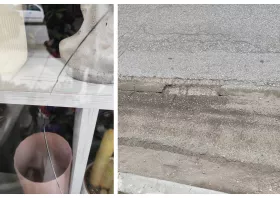 Ζημιές σε βιτρίνα μετά από εργασίες σε δρόμο της πόλης καταγγέλλει καταστηματάρχης