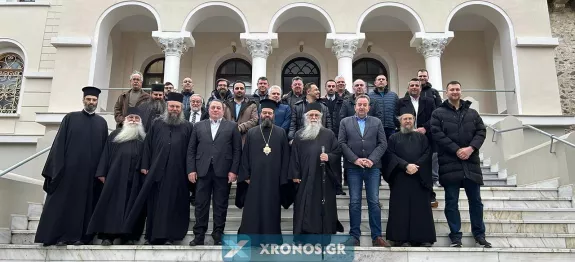 Στο Άγιο Όρος ο Μητροπολίτης και φορείς της Ροδόπης Στο Άγιο Όρος ο Μητροπολίτης και φορείς της Ροδόπης