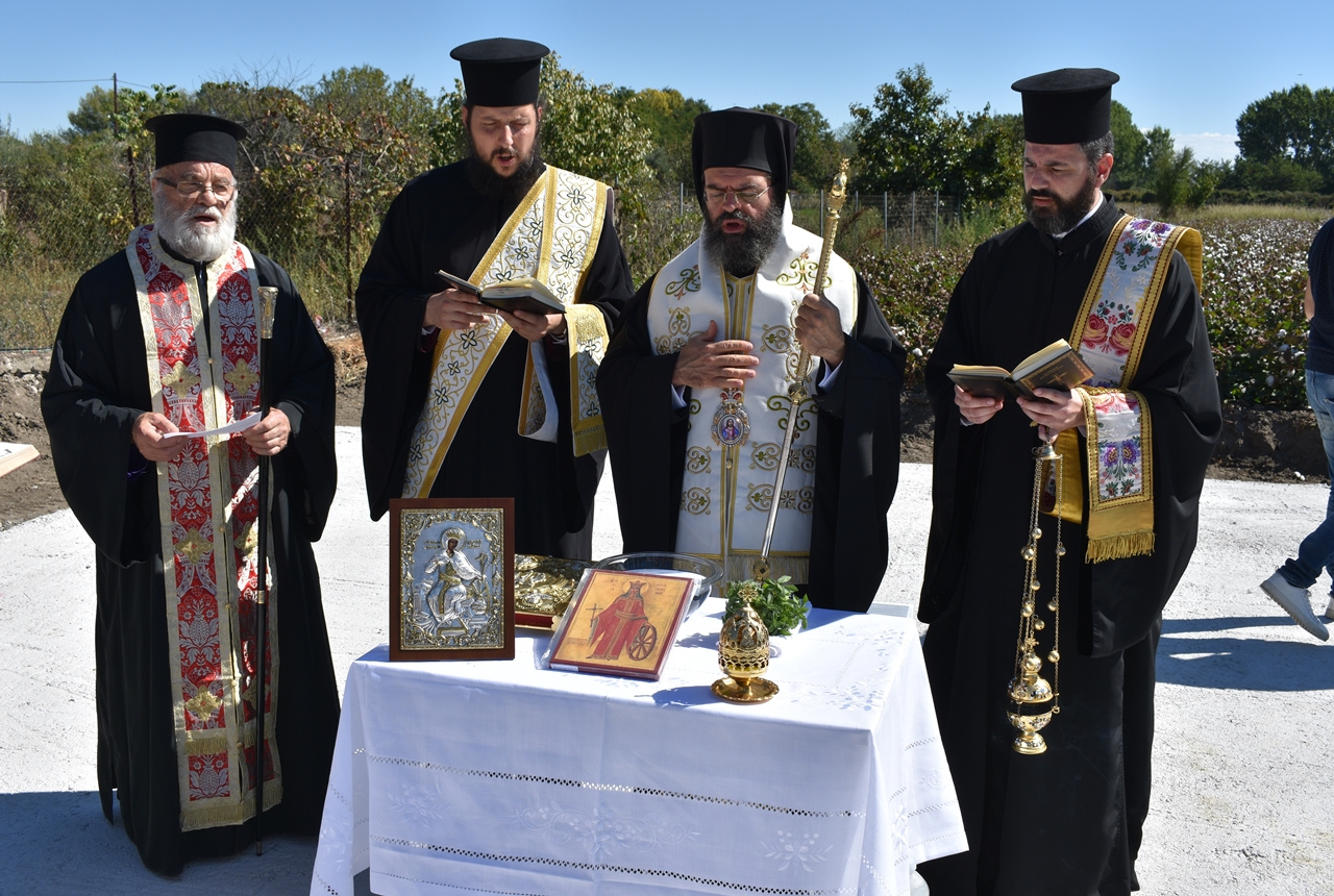 Θεμελιώθηκε ο νεοαναγειρόμενος ναός Αγίας Αικατερίνης Μεσοχωρίου