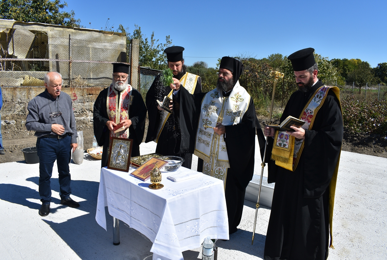 Θεμελιώθηκε ο νεοαναγειρόμενος ναός Αγίας Αικατερίνης Μεσοχωρίου