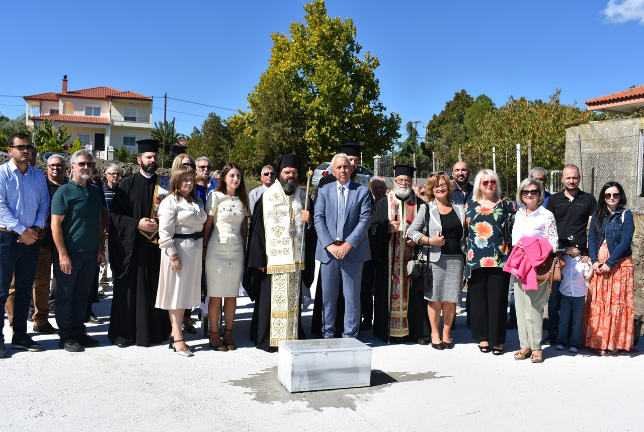 Θεμελιώθηκε ο νεοαναγειρόμενος ναός Αγίας Αικατερίνης Μεσοχωρίου